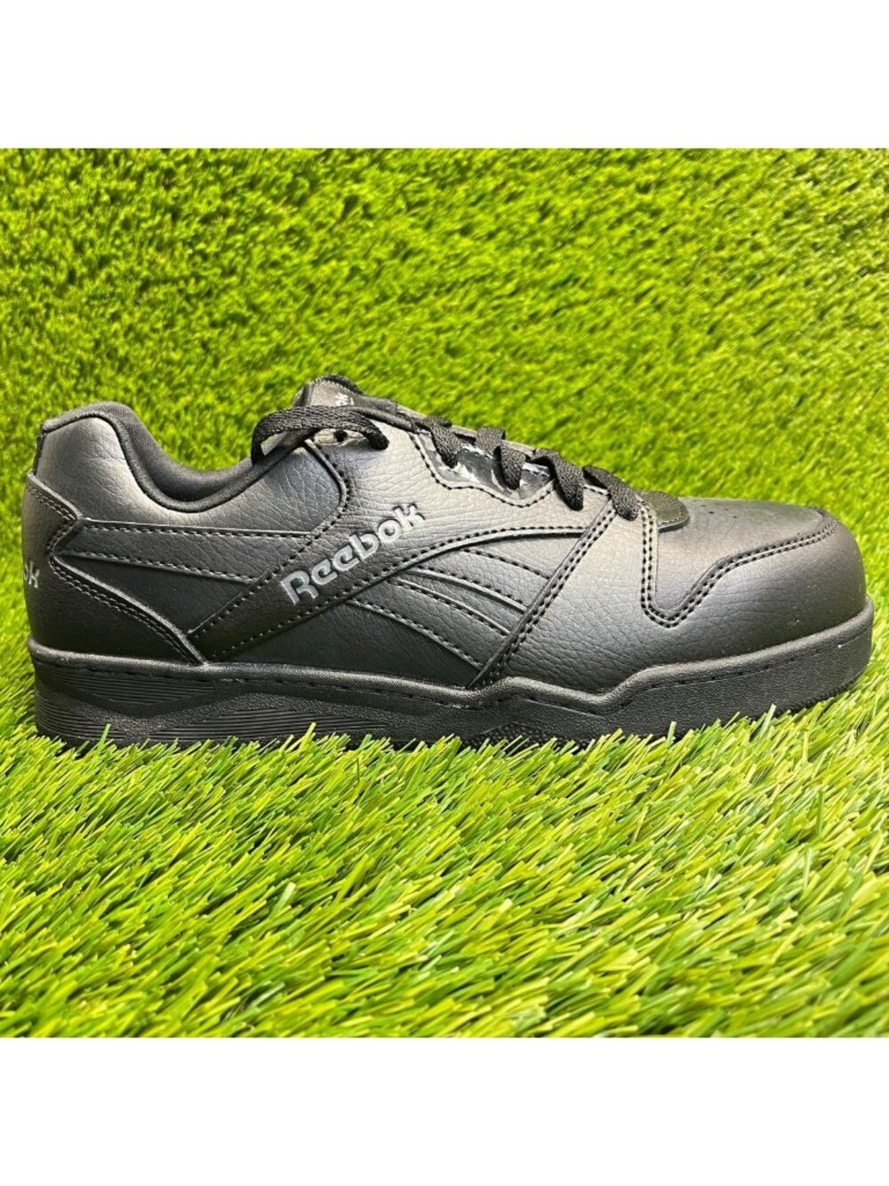Reebok BB4500 Low Womens Size 9W Mens Size 7W Black Composite Toe Work Shoes